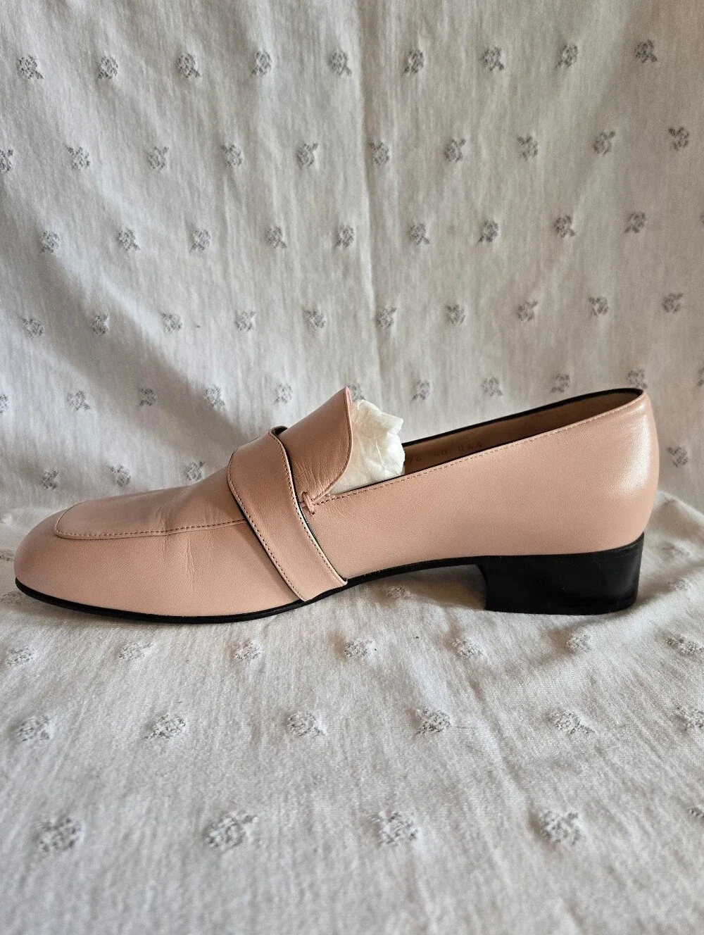 Gucci Malaga Kid Perfect Pink Moccasin Leather Loafers Size 40